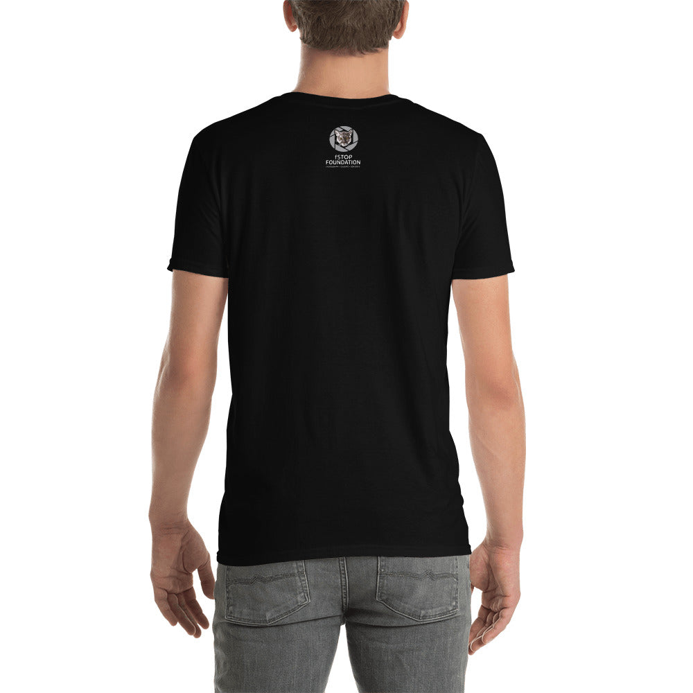 "PHOTOGRAPH, EDUCATE, CONSERVE" Bear Short-Sleeve Unisex T-Shirt