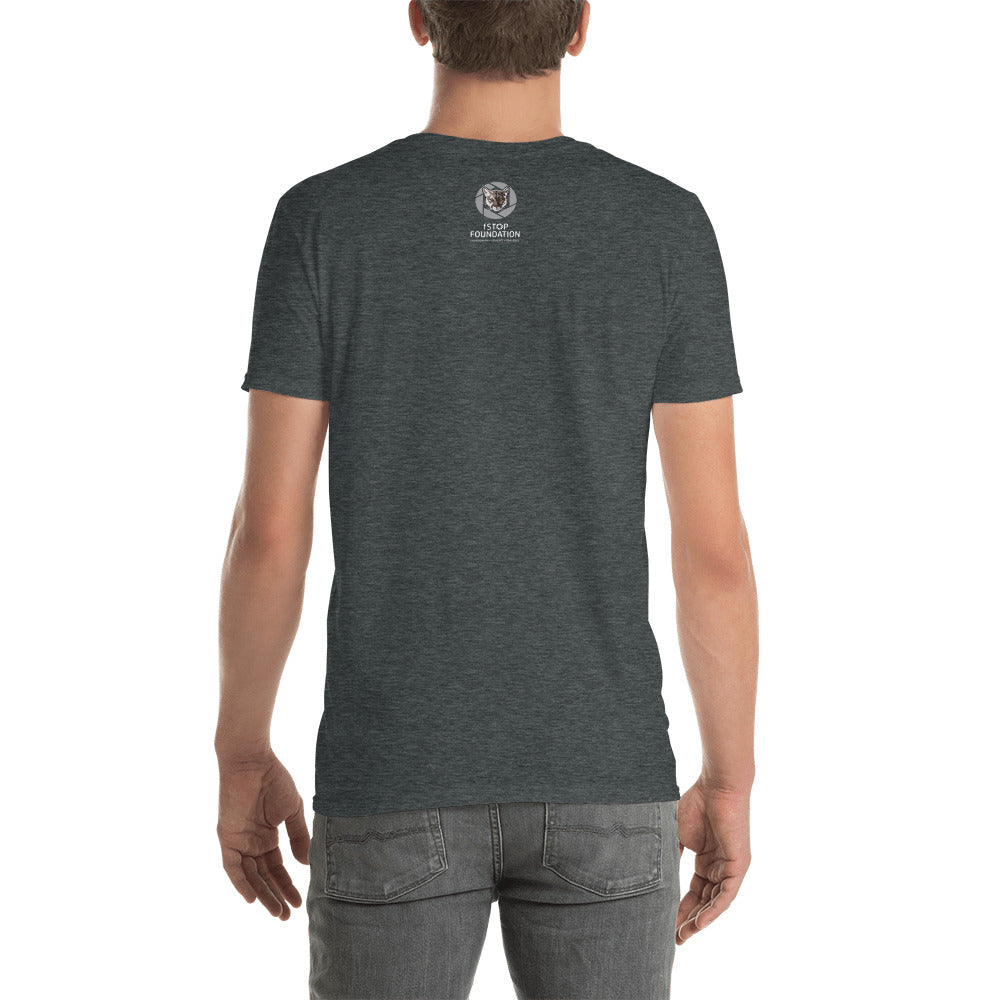 "PHOTOGRAPH, EDUCATE, CONSERVE" Bear Short-Sleeve Unisex T-Shirt