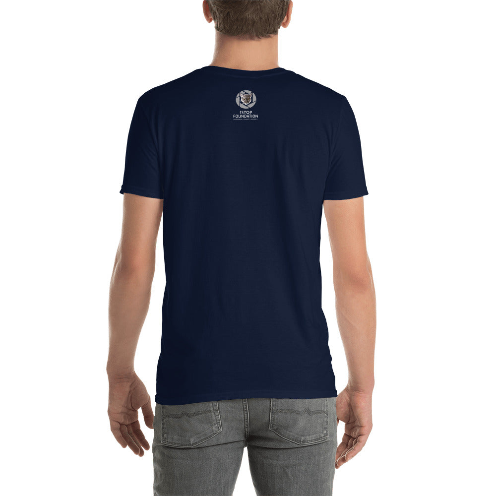 "PHOTOGRAPH, EDUCATE, CONSERVE" Bear Short-Sleeve Unisex T-Shirt