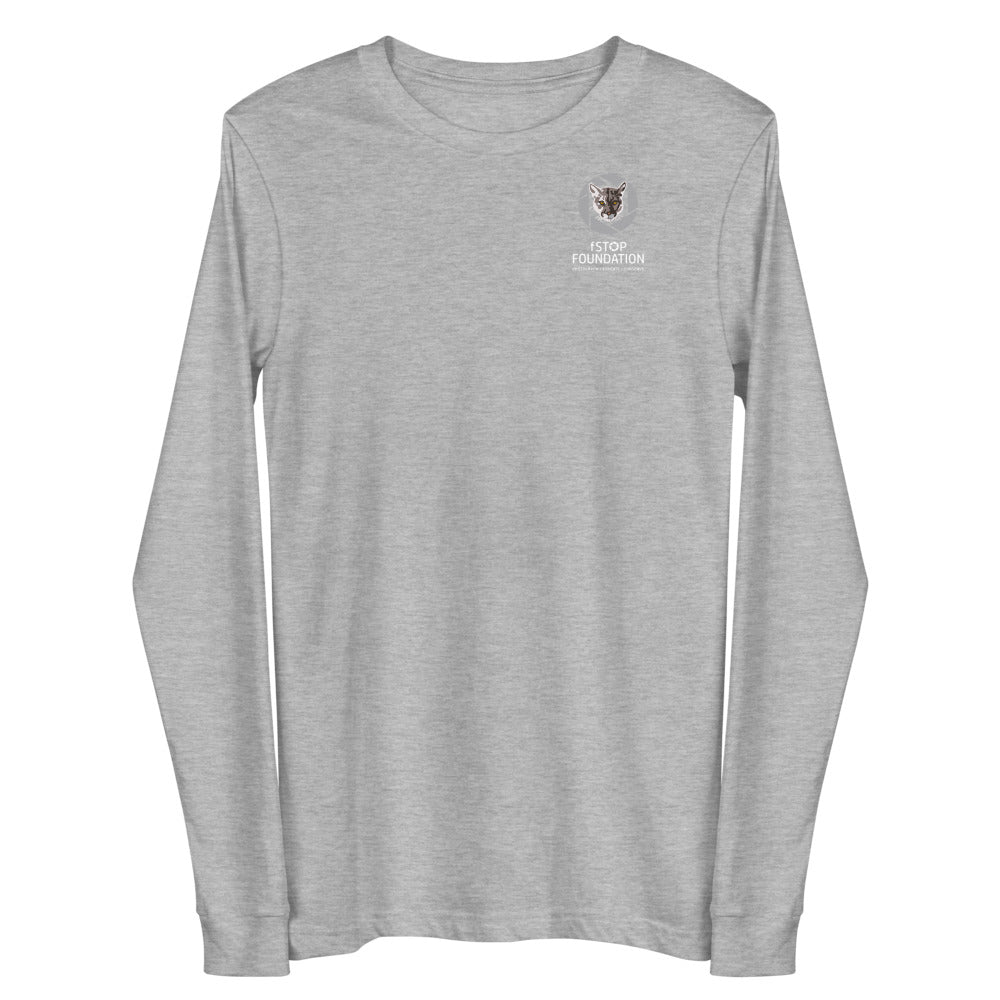 Unisex Long Sleeve Tee with fStop Logo.
