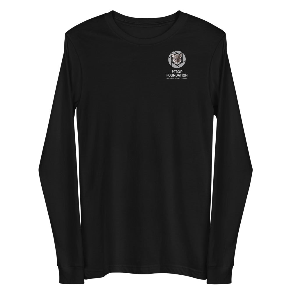 Unisex Long Sleeve Tee with fStop Logo.
