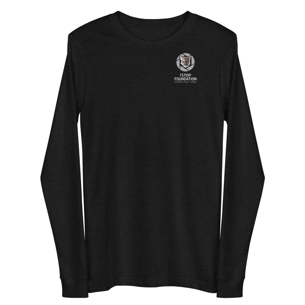 Unisex Long Sleeve Tee with fStop Logo.