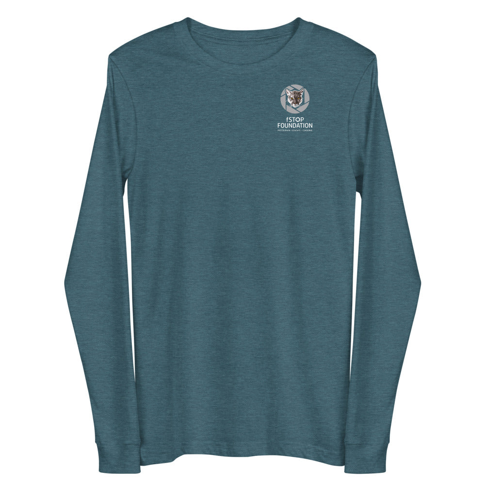 Unisex Long Sleeve Tee with fStop Logo.
