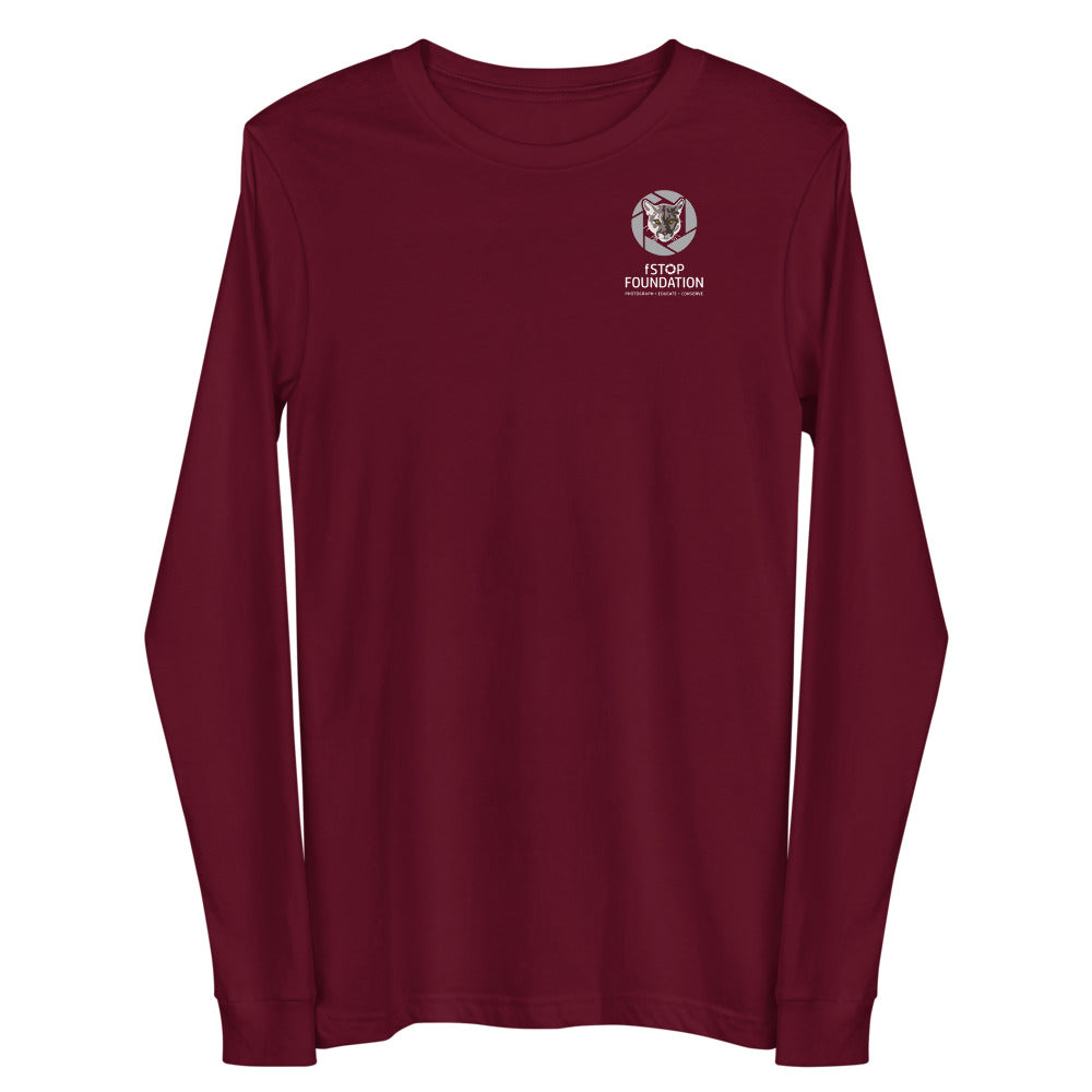 Unisex Long Sleeve Tee with fStop Logo.