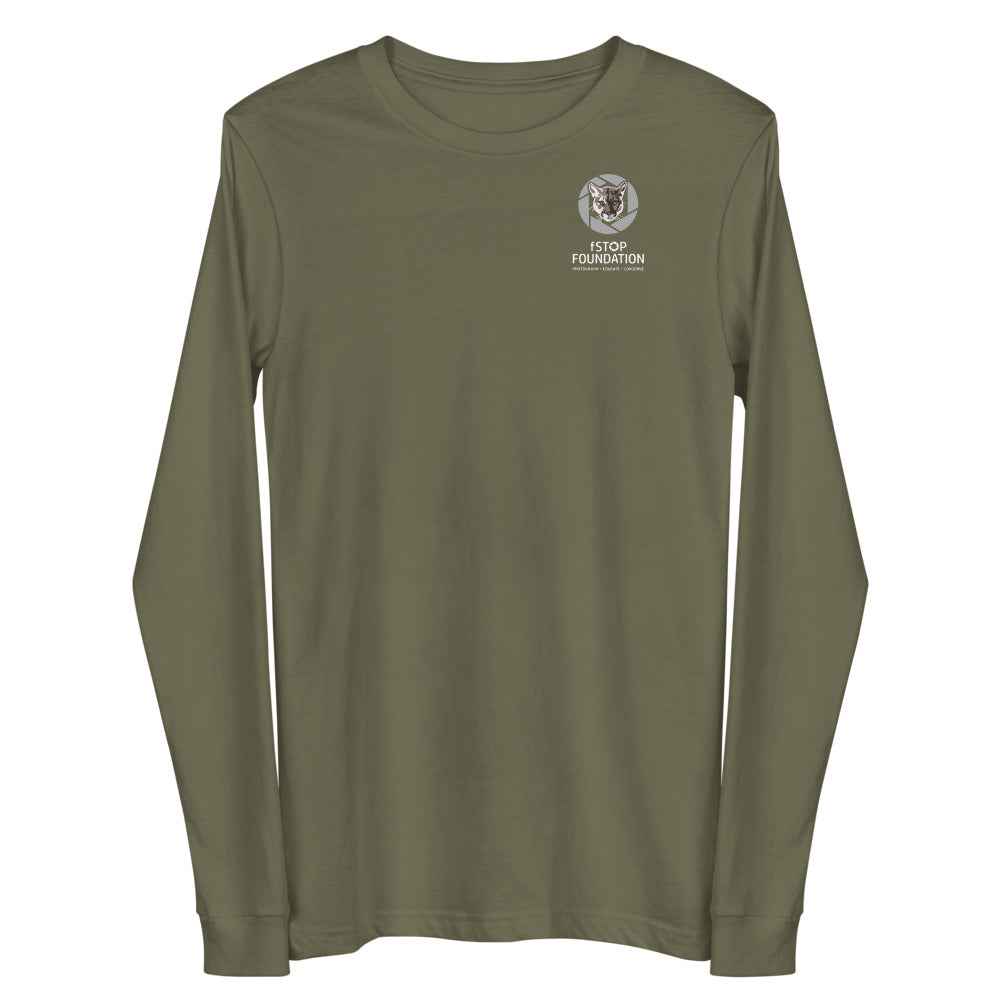 Unisex Long Sleeve Tee with fStop Logo.