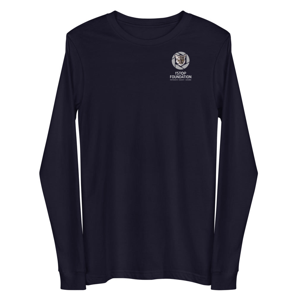 Unisex Long Sleeve Tee with fStop Logo.