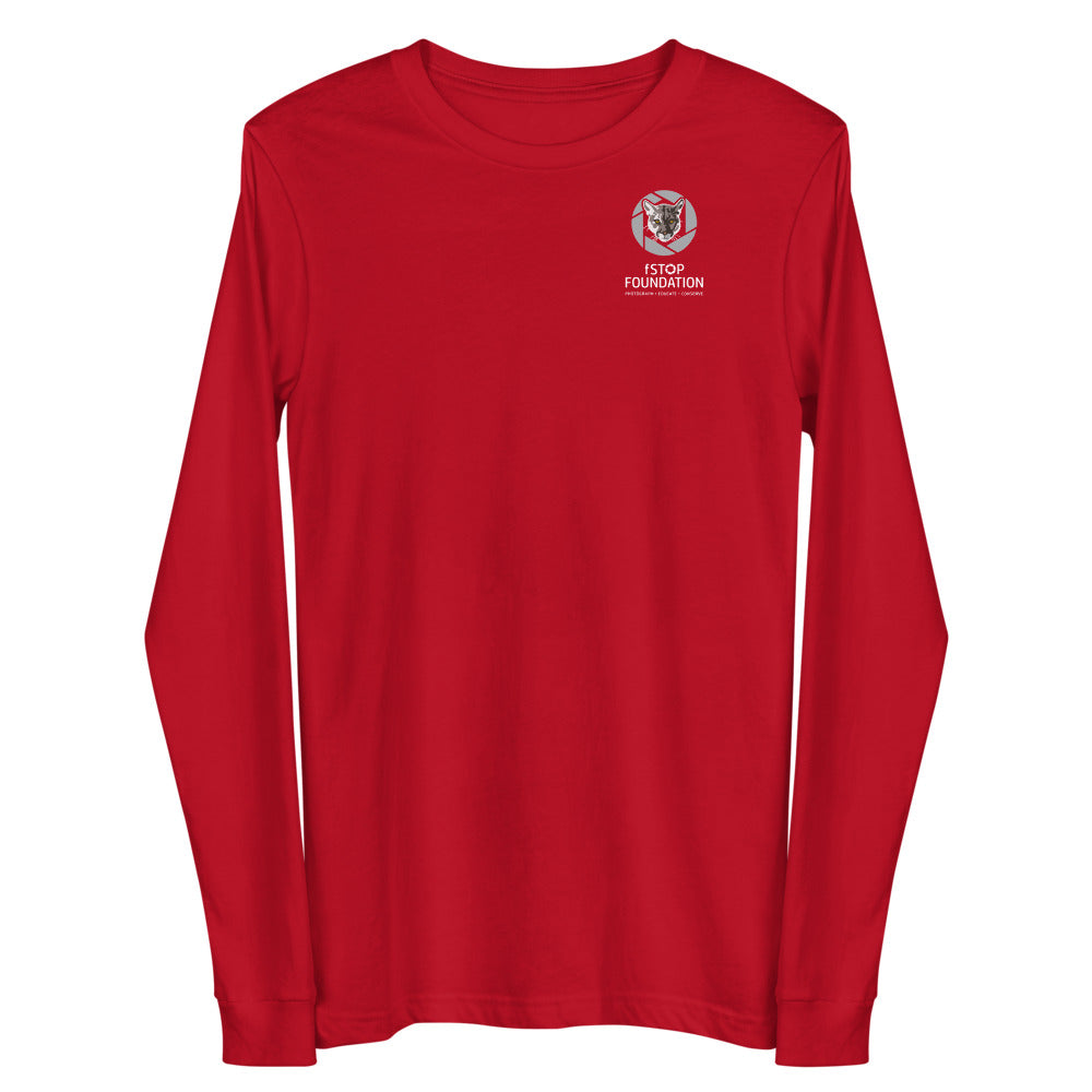 Unisex Long Sleeve Tee with fStop Logo.