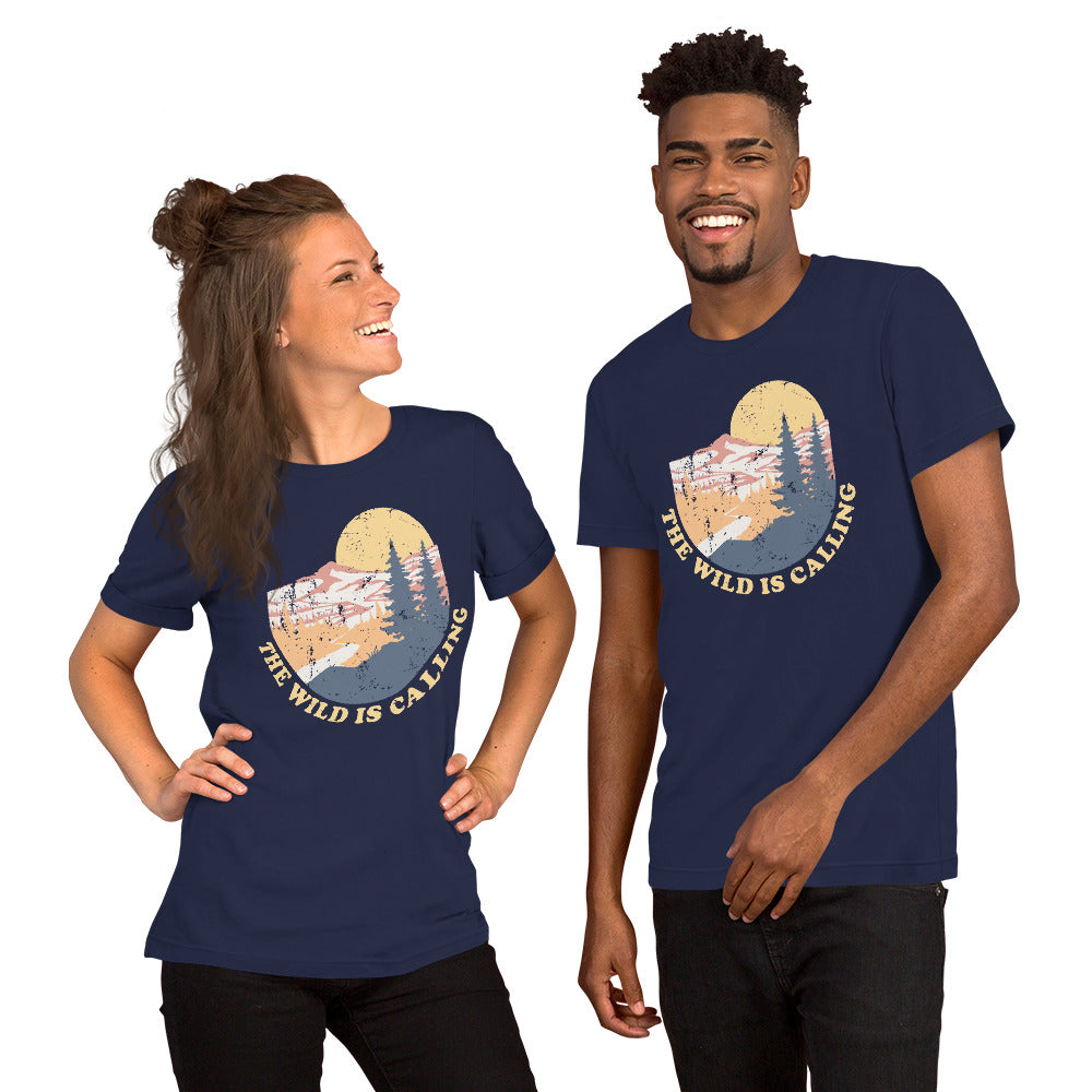 "THE WILD IS CALLING" Short-Sleeve Unisex T-Shirt