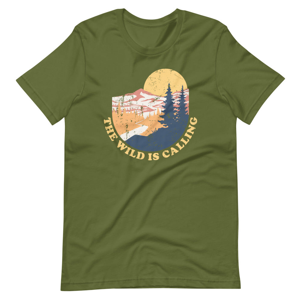 "THE WILD IS CALLING" Short-Sleeve Unisex T-Shirt