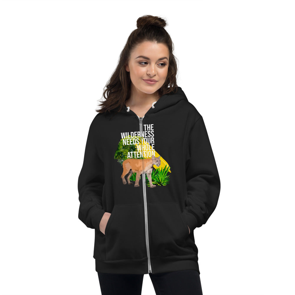 "THE WILDERNESS NEEDS YOUR FULL ATTENTION" Hoodie sweater