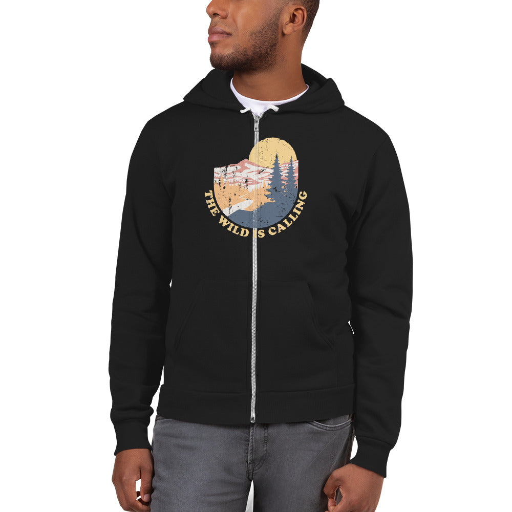 "THE WILD IS CALLING" - River Design Hoodie sweater