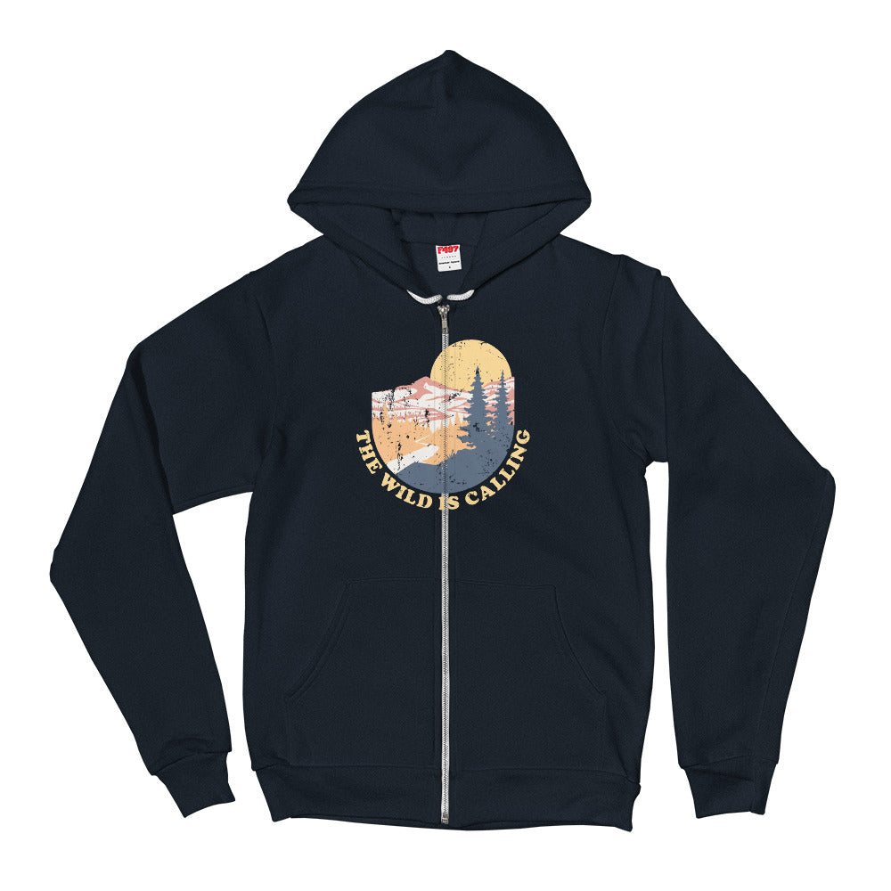 "THE WILD IS CALLING" - River Design Hoodie sweater