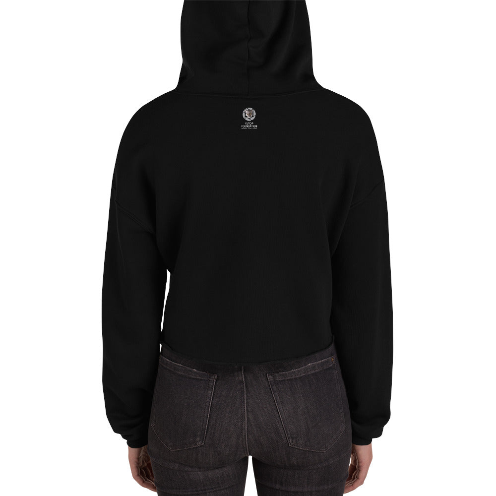 "THE WILD IS CALLING" Photographer Crop Hoodie