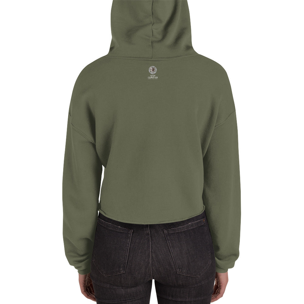"THE WILD IS CALLING" Photographer Crop Hoodie