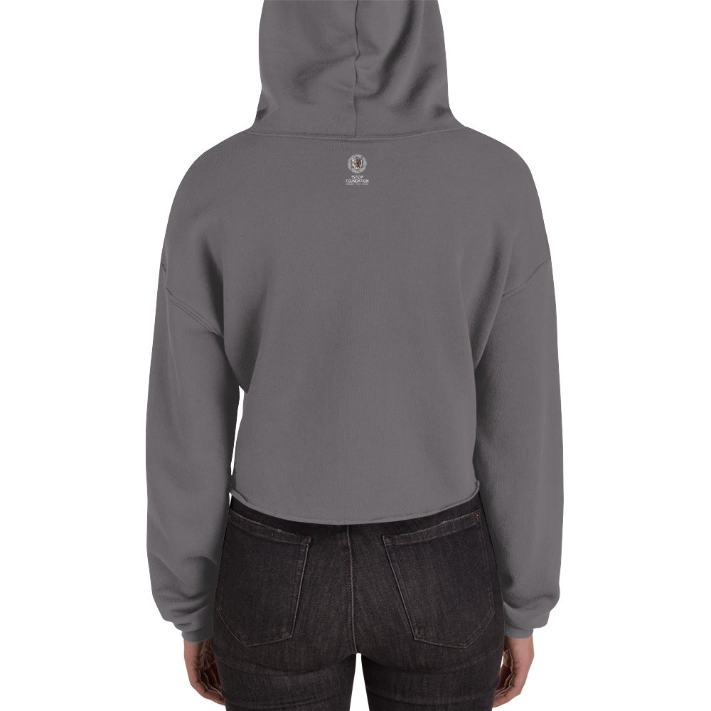 "THE WILD IS CALLING" Photographer Crop Hoodie