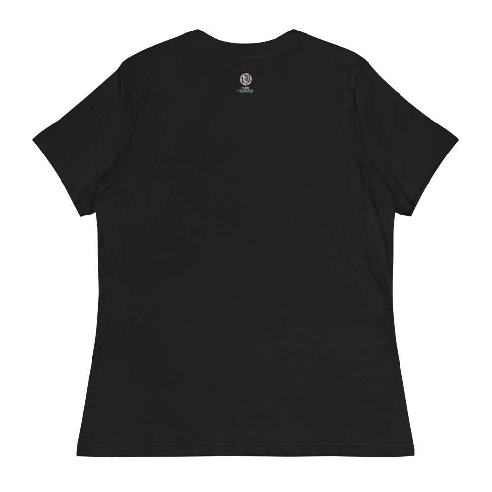 "WILD AND FREE" Bear Women's Relaxed T-Shirt