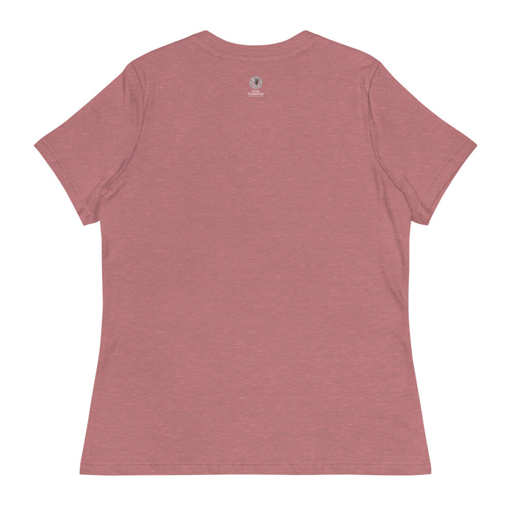 "WILD AND FREE" Bear Women's Relaxed T-Shirt