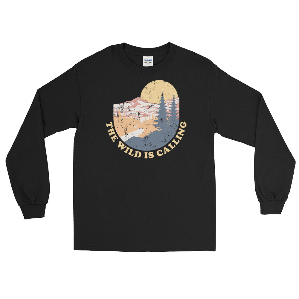 "THE WILD IS CALLING" River - Men’s Long Sleeve Shirt