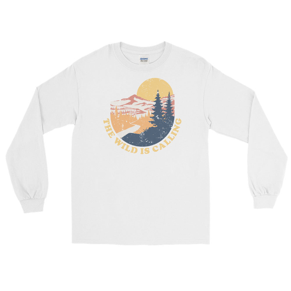 "THE WILD IS CALLING" River - Men’s Long Sleeve Shirt