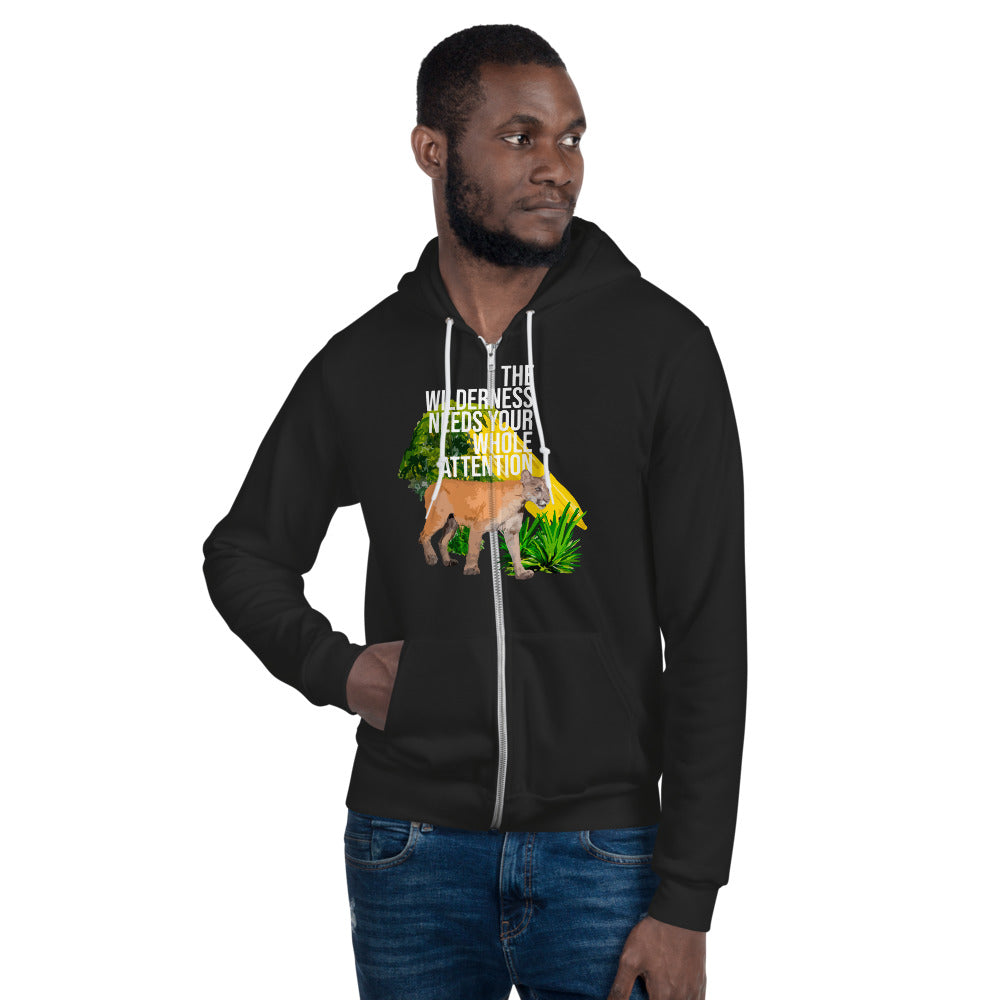 "THE WILDERNESS NEEDS YOUR FULL ATTENTION" Hoodie sweater