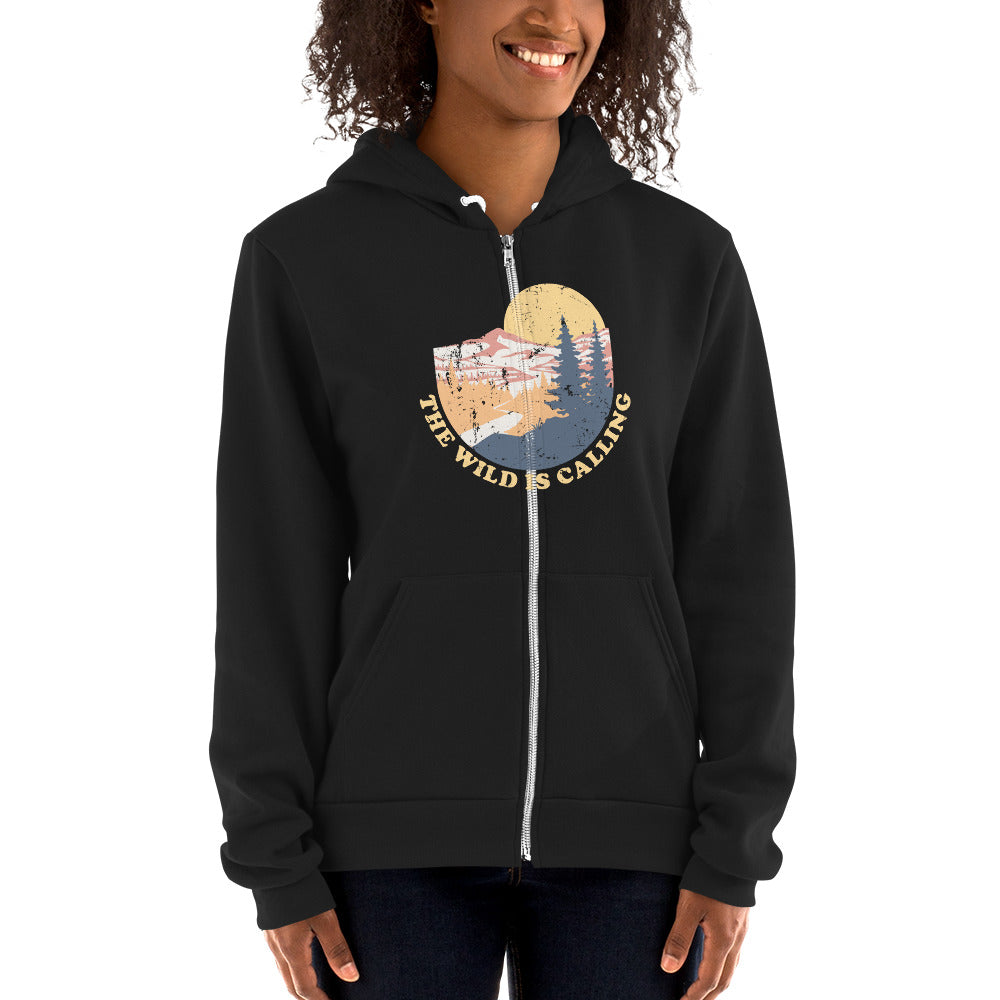 "THE WILD IS CALLING" - River Design Hoodie sweater